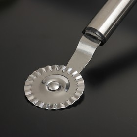 Нож для пиццы и теста Fargo, 18,5×4 см, нержавеющая сталь, ребристый от Сима-ленд