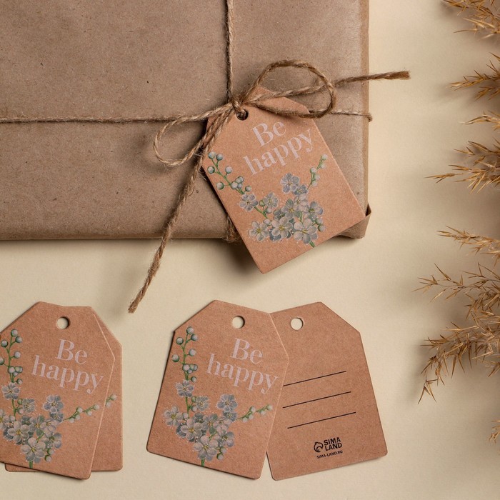 открытка шильдик на подарок персонаж голография 5 × 7 см Открытка-шильдик на подарок «Счастье», 5 × 7 см