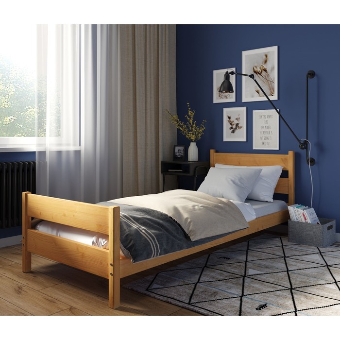 Кровать «Фрида», 80 × 190 см, массив сосны, без покрытия
