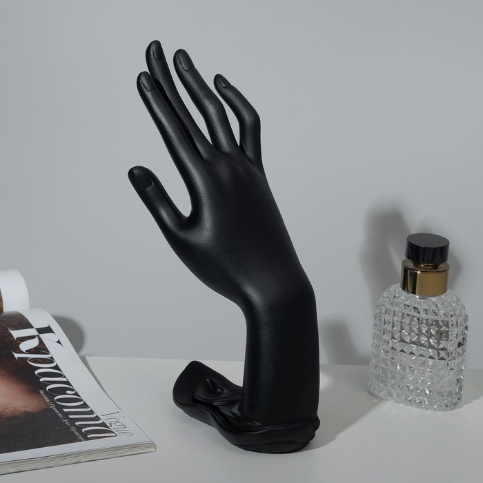 Подставка для украшений «Рука» 9×12×22, цвет чёрный подставка для украшений для пало санто рука из гипса 5 х 9 см чёрная