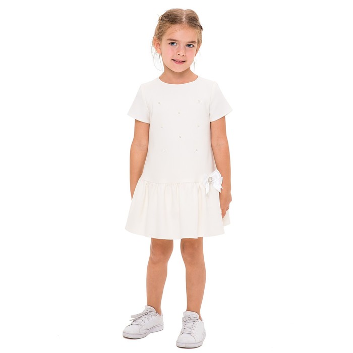 фото Платье для девочек, рост 104 см, цвет ванильный карамелли
