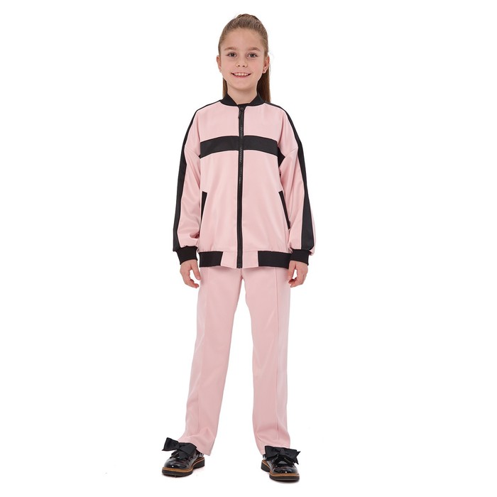 Куртка для девочек, рост 158 см, цвет розовый