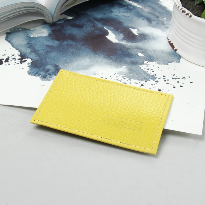 Футляр для карточки, флотер, цвет жёлтый
