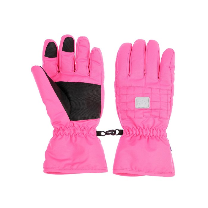 фото Зимние перчатки для девочки, размер 17, цвет розовый playtoday