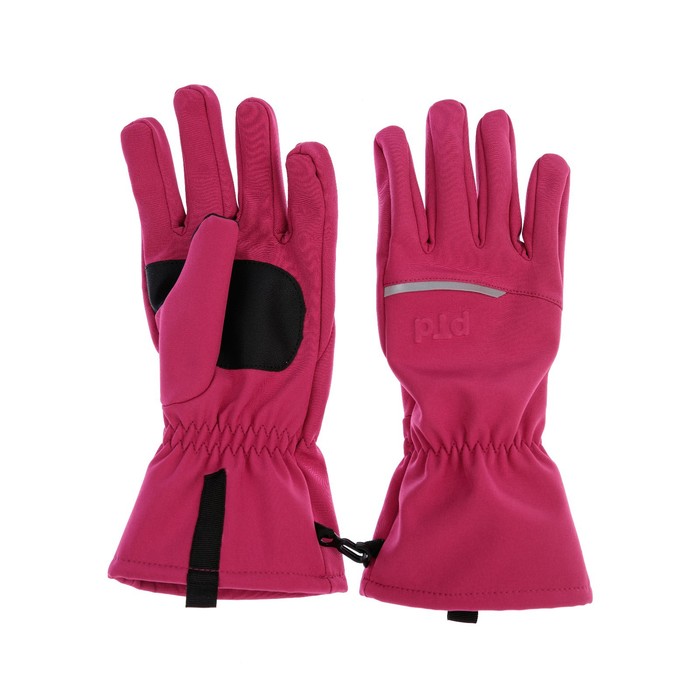 Зимние перчатки для девочки, размер 17, цвет розовый