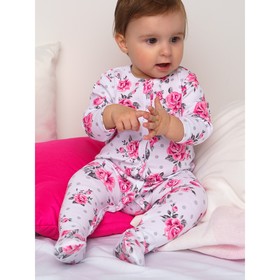 

Комплект боди, комбинезон, нагрудник и чепчик для девочки, рост 62 см