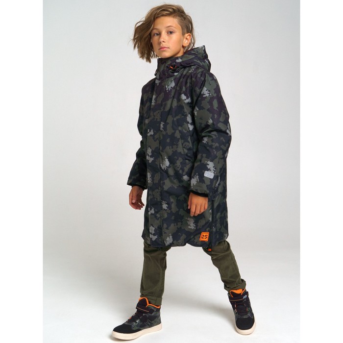 фото Пальто зимнее из мембранной ткани для мальчика, рост 158 см playtoday