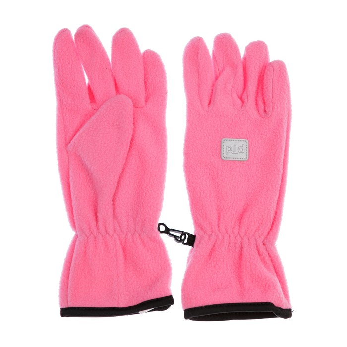 Перчатки из флиса для девочки, размер 17, цвет розовый