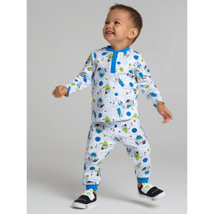 Пижама детская трикотажная для мальчика, рост 86 см