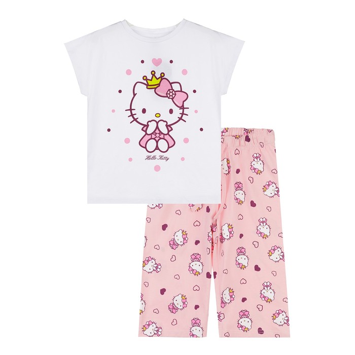 Пижама для девочки c принтом Hello Kitty, рост 98 см