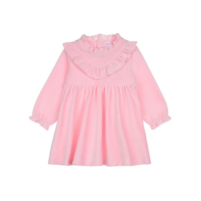 фото Платье трикотажное для девочки, рост 80 см, цвет светло-розовый playtoday