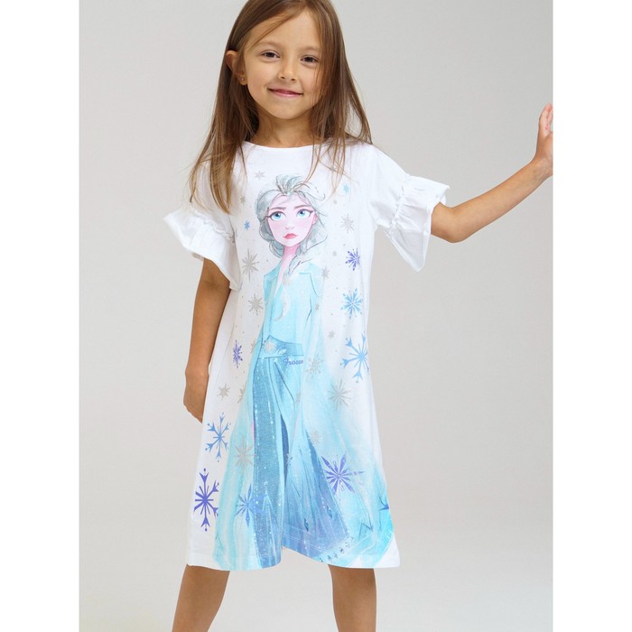 Сорочка ночная с принтом «Холодное сердце» для девочки, рост 104 см