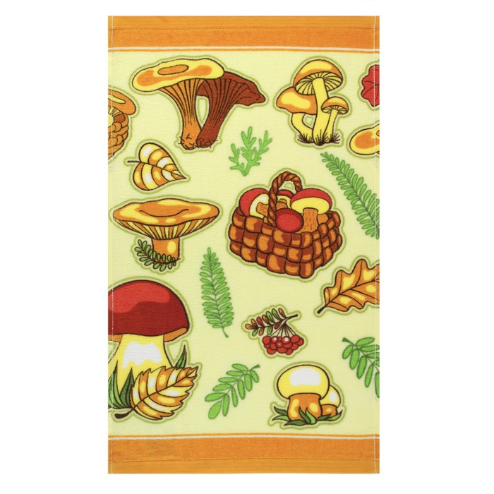 Махровое полотенце кухонное «Осень», размер 30x50 см