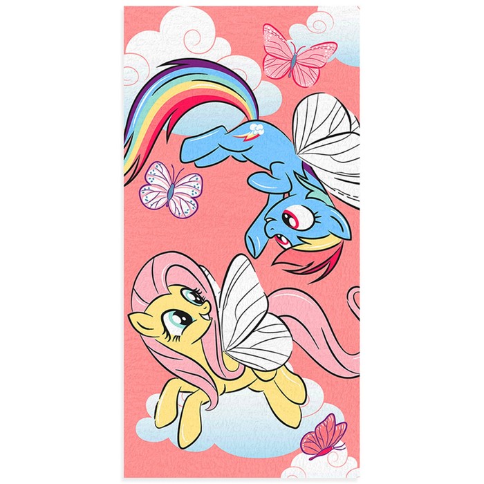 фото Махровое полотенце «хасбро пони облака», размер 60x120 см my little pony