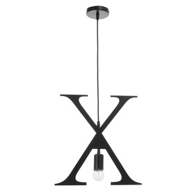 Светильник 'Алфавит X' E27 40Вт черный 31х36-136 см Ош