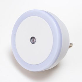 Ночник 'Круг' LED реагирует на темноту, белый 6,5х6,5х5 см Ош