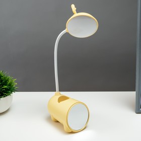 Настольная лампа 'Ушки' LED 2 Вт USB АКБ желтый 7х11,5х30 см Ош