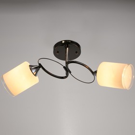 

Люстра 7045/2, 2x40Вт E27, хром, чёрный