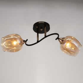 

Люстра 7046/2, 2x40Вт E27, золото, чёрный