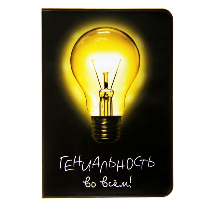 Обложка для паспорта "Гениальность во всем"