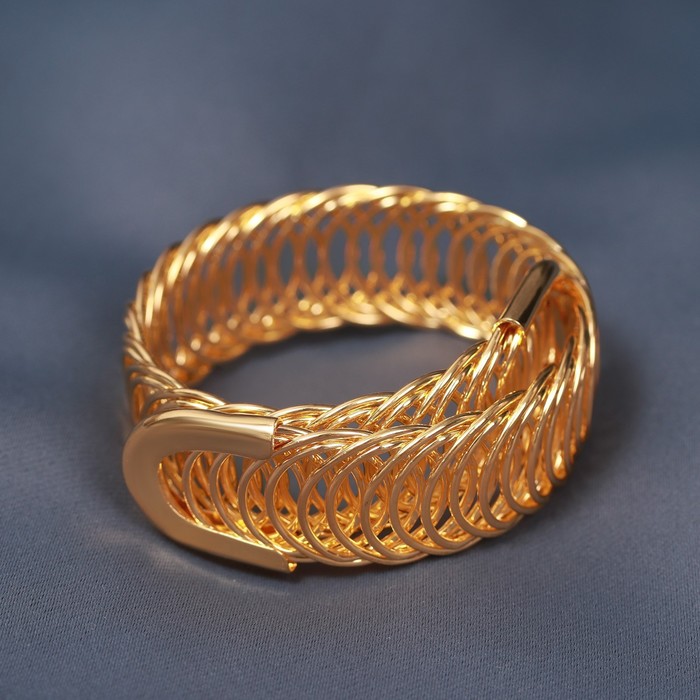 Подхват для штор «Кольцо», 2 × 23 см, цвет золотой