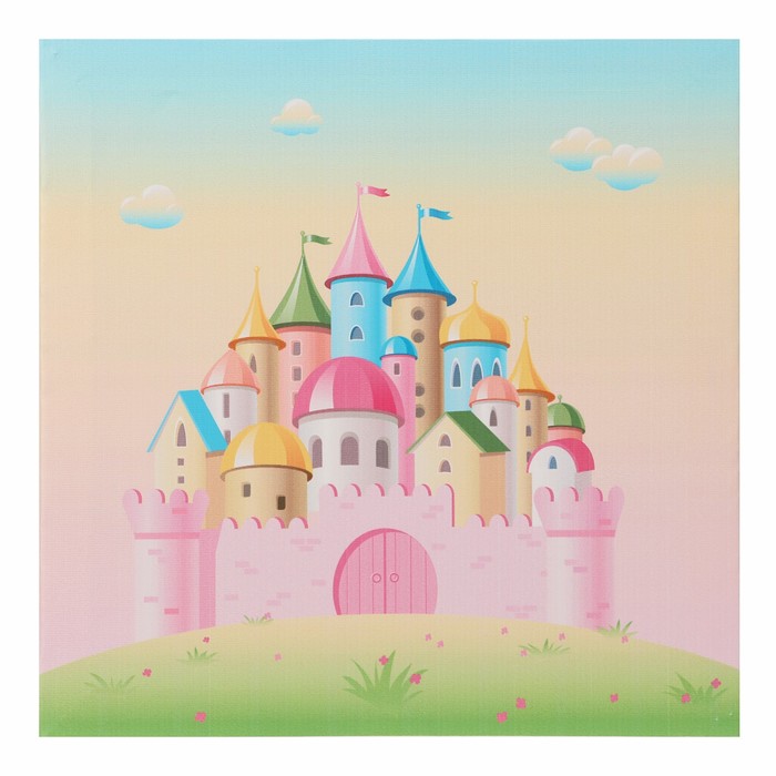 Картина на подрамнике "Замок для принцессы" 40х40 см
