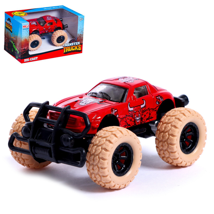 Джип металлический Monster Trucks, МИКС