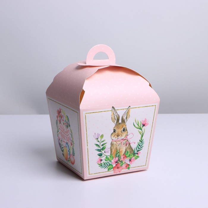 

Коробка сборная «Пасха», зайчик, 17 х 26 х 17 см