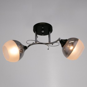 

Люстра 7786/2, 2x40Вт E27, хром, чёрный