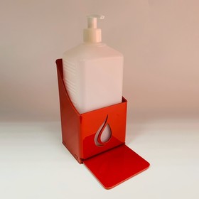 Диспенсер для антисептика настенный, настольный 170х100х150, цвет красный от Сима-ленд