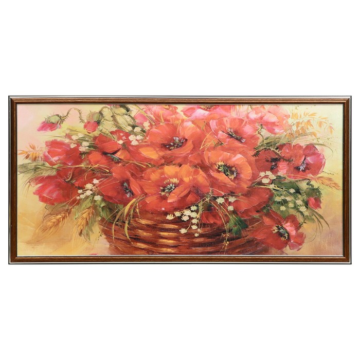 

Картина "Маковый букет" 33х70 (36*73) см