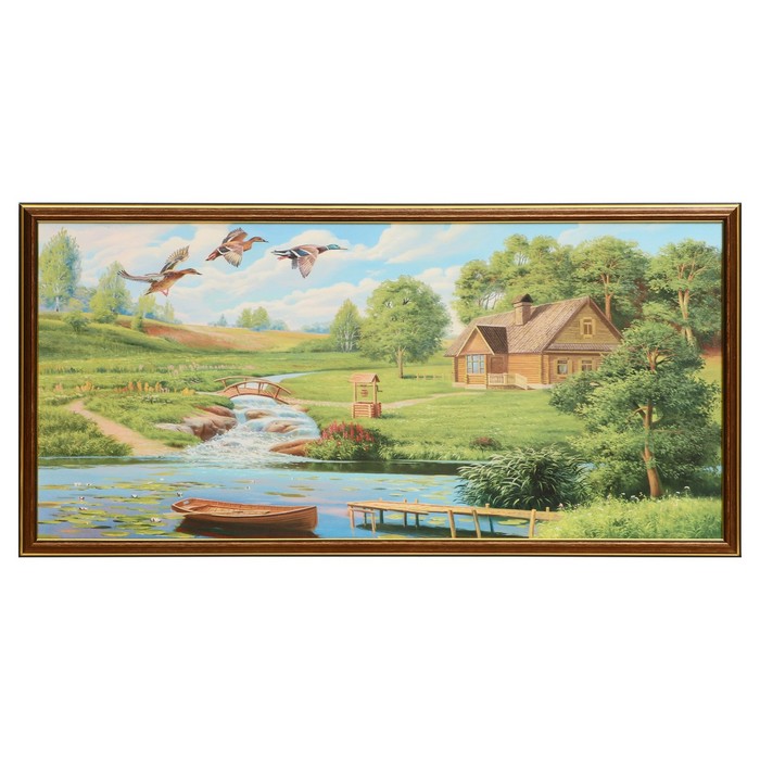 

Картина "Лодка" 33х70 (36*73) см
