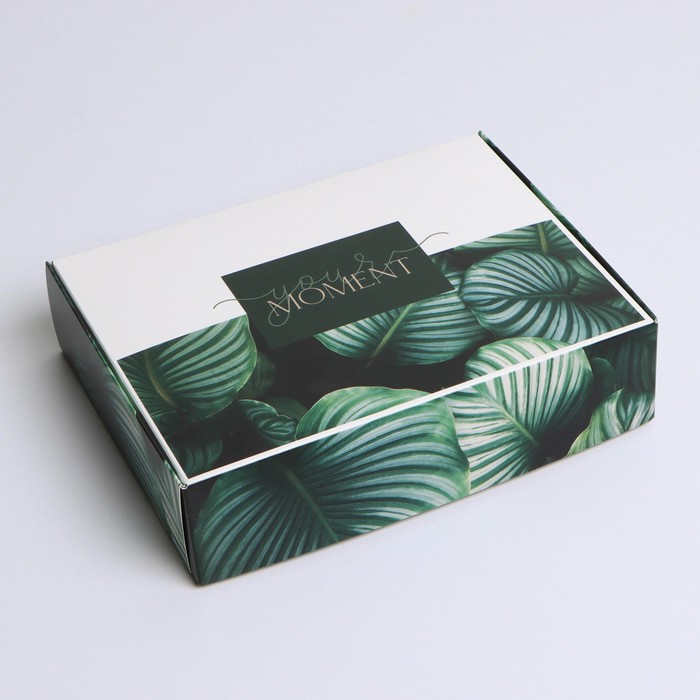 Коробка подарочная складная, упаковка, «Моменты», 21 х 15 х 5 см коробка подарочная кристаллы 21 х 15 х 5 см