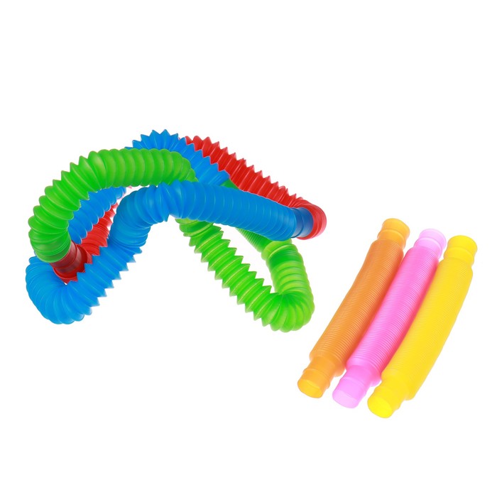 Игрушка антистресс Pop Tubes, набор 6 шт., цвета МИКС игрушка антистресс крабик цвета микс