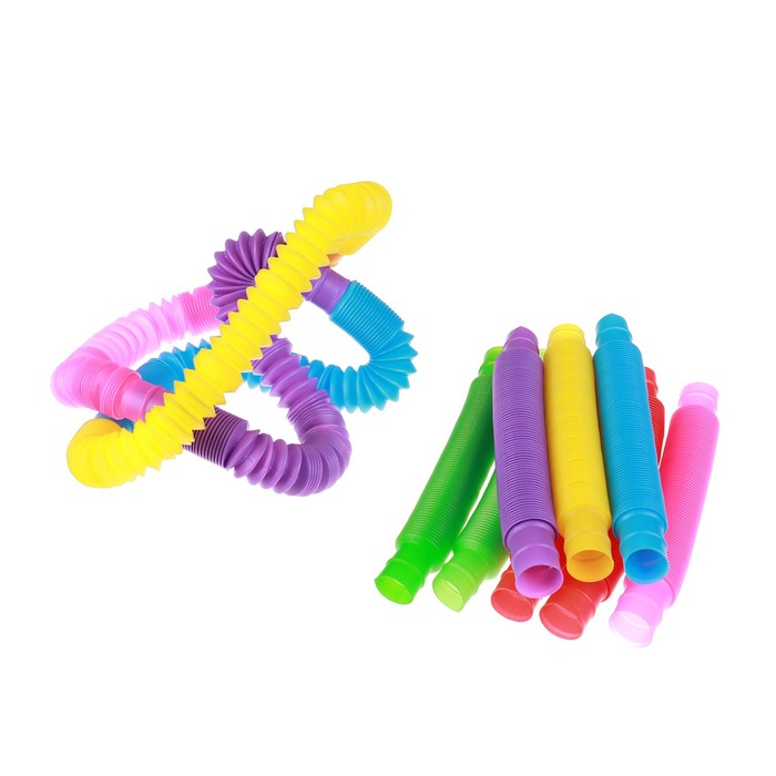 Игрушка-антистресс Pop Tubes, набор 12 шт., цвета МИКС игрушка антистресс pop tubes набор 12 шт цвета микс