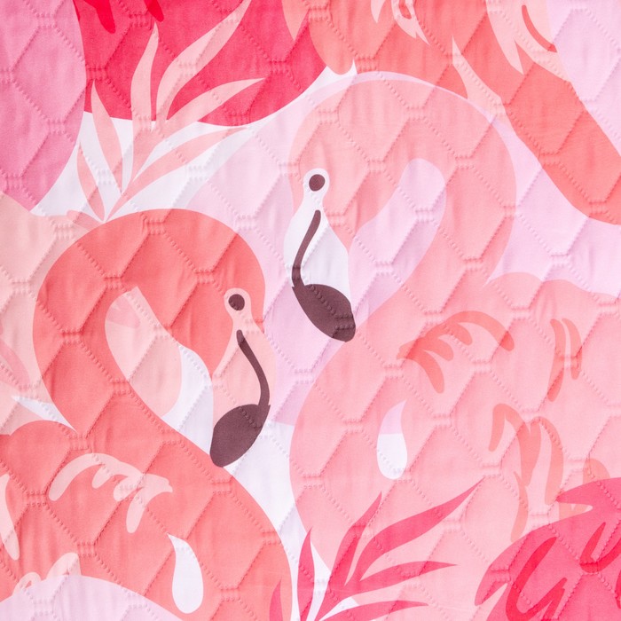 Покрывало "Этель" 1,5 сп Flamingo garden, 145*210 см, микрофибра