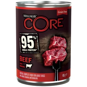

Консервы CORE для собак, говядина/брокколи, 400 г