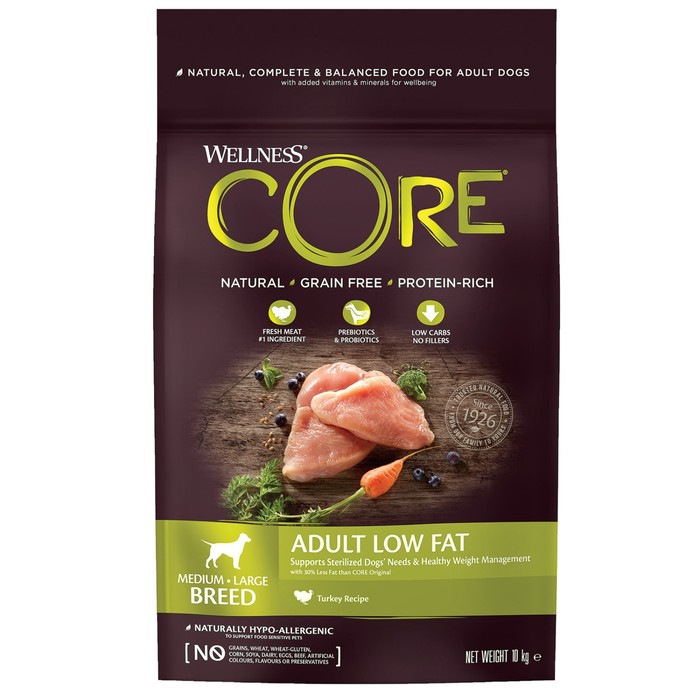 Сухой корм CORE для  собак средних и крупных пород, 10 кг