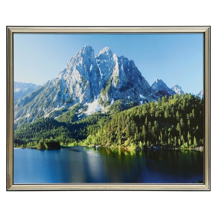 

Картина "Горное озеро" 50х40 (43х53) см