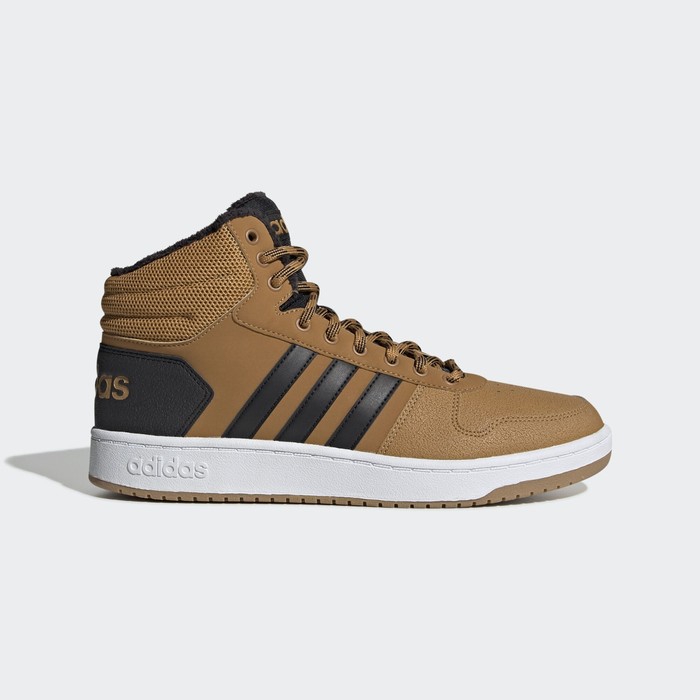 фото Высокие кеды adidas hoops 2.0 mid мужские, размер 40