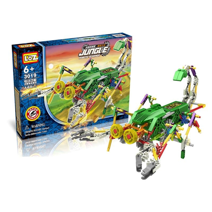 Конструктор «Кибер-скорпион», работает от батареек, 160 деталей