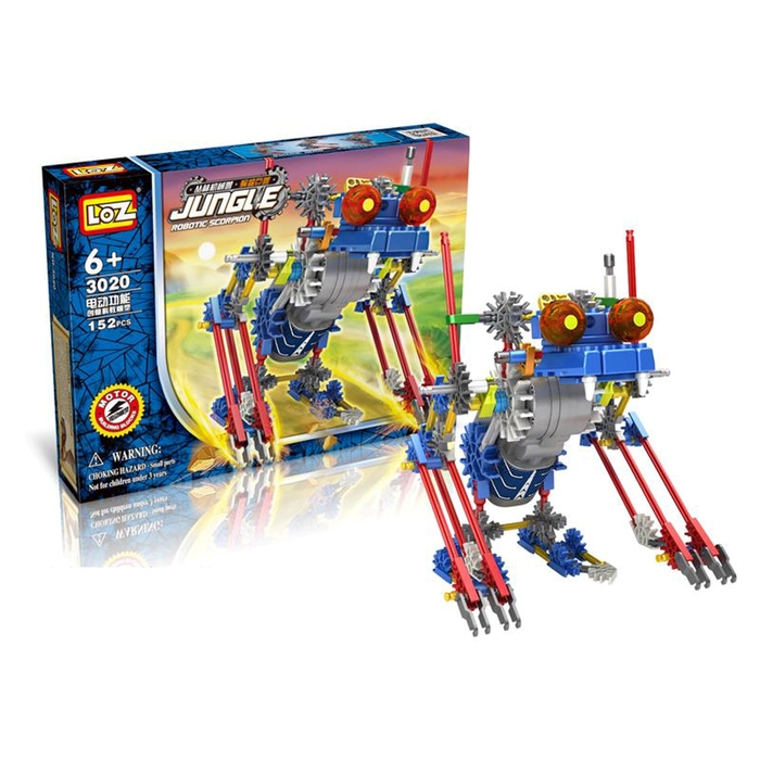 Конструктор «Кибер-зверь», работает от батареек, 152 детали