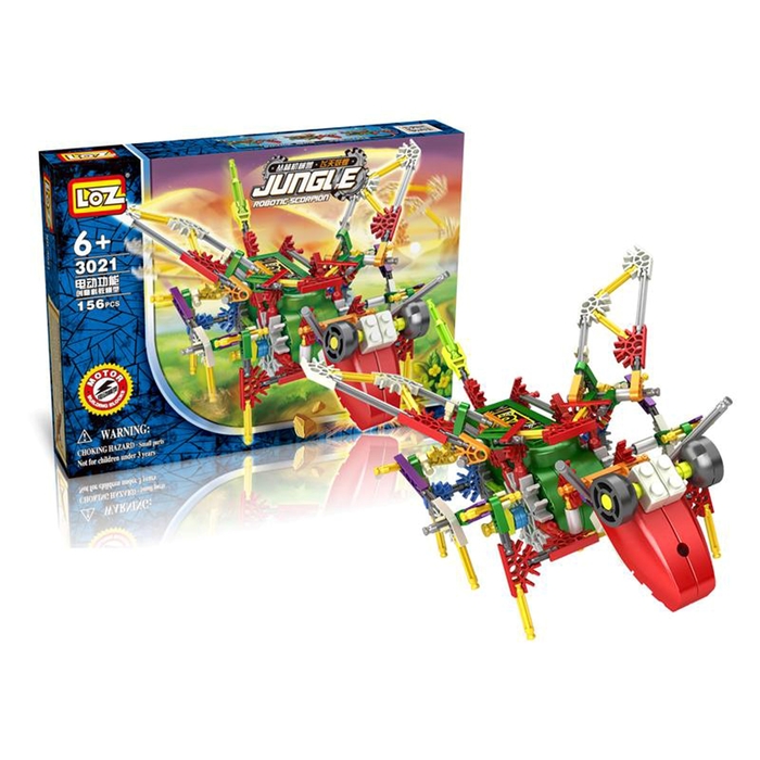 Конструктор «Кибер-зверь», работает от батареек, 156 деталей