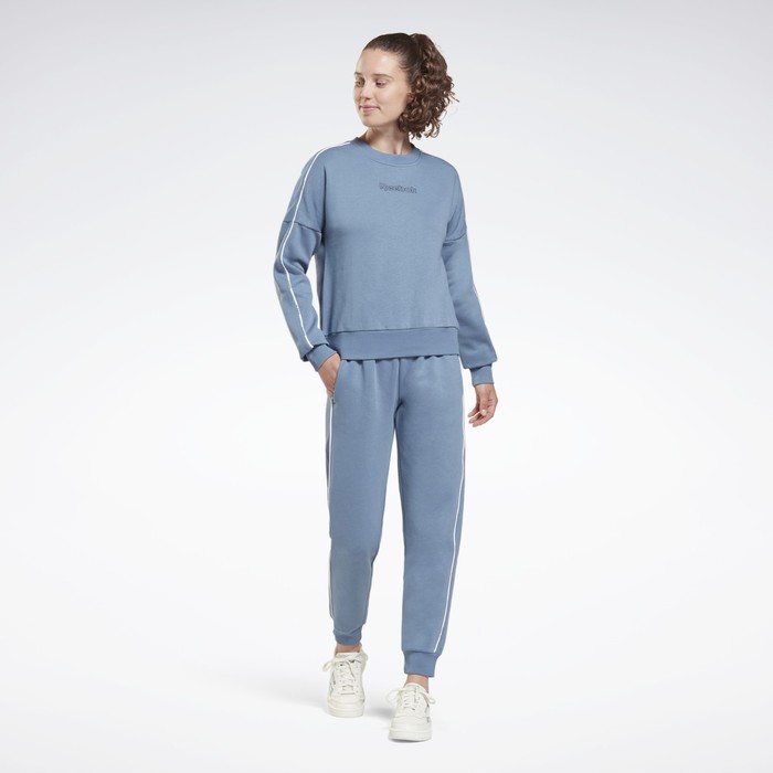 фото Костюм reebok te piping tracksuit женский, размер 42-44