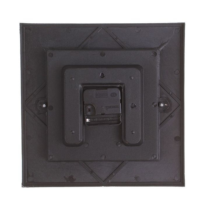 Часы настенные квадратные "Сиреневые розы", 26 × 26 см, микс