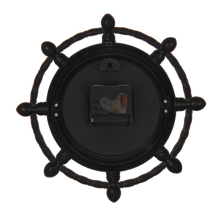 Часы настенные, серия: Море, "Мореплаватель", коричневые, микс, d=24 см