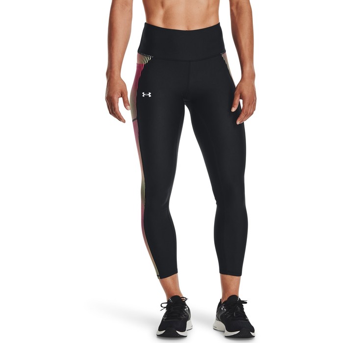 фото Леггинсы укороченные under armour hg 6m panel ankle leg женские, размер 42-44