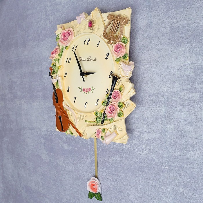 Часы настенные интерьерные "Соната" с маятником