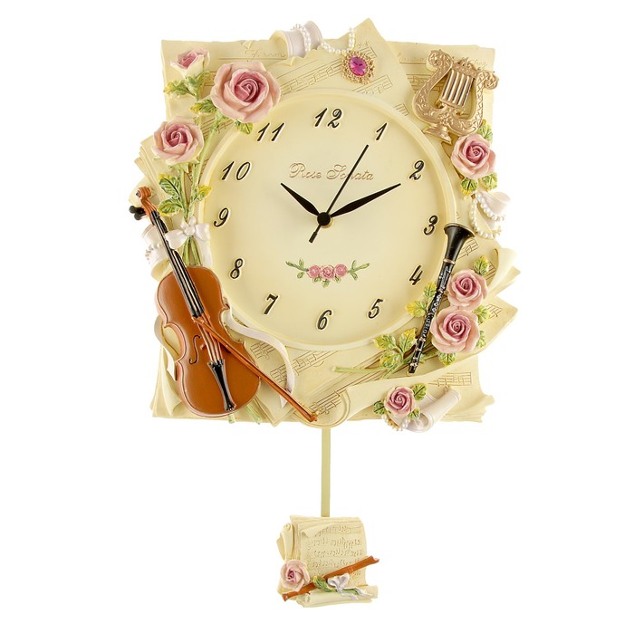 Часы настенные интерьерные "Соната" с маятником