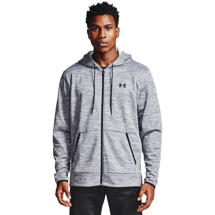 фото Толстовка under armour fleece fz hoodie мужская, размер 50-52